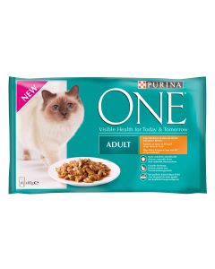 Purina ONE Nassfutter Adult Huhn, 4x85g