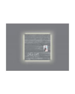 Sigel Glassboard LED artverum 48 cm x 48 cm, Grau