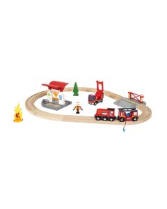 BRIO Eisenbahn Feuerwehr Set