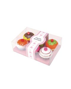 Spielba Holzspielwaren Spiel-Lebensmittel Cupcakes-Set