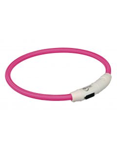 Trixie Leuchtring Safer Life M-L pink